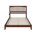 thumbnail image 2 of AFI Mission Queen Low Profile Wood Platform Bed, Walnut, 2 of 7