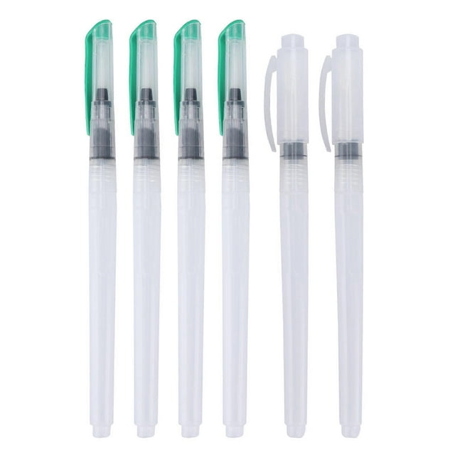 Lot de 6 pinceaux à eau en poils de nylon, pinceaux de peinture hydrosolubles, pour calligraphie et peinture
