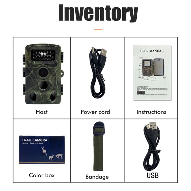 PR3000 16MP 1080P Trail Camera Waterproof Infrared Camera for Outdoor Wildlife Monitoring Home Security