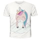 thumbnail image 1 of Verano niñas 3-14 años unicornio camiseta 3d estampado lindo dibujos animados poliéster Tops manga corta camisetas Kids5T Gao Jinjia LED, 1 of 2