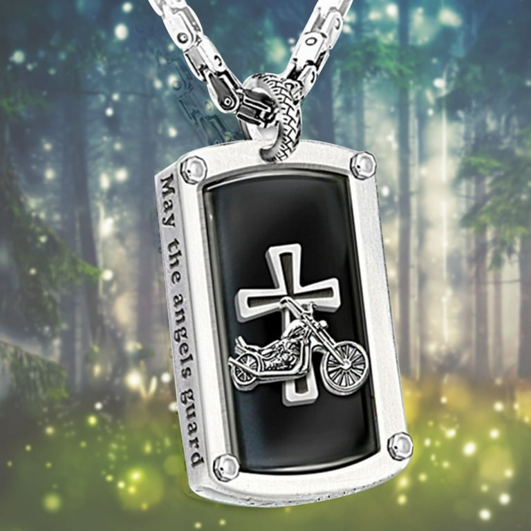 Mens engraved shop chain necklace