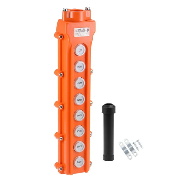 Unique Bargains Hoist Crane Pendant Control Station Pushbutton Switch 8 Ways 2 pcs