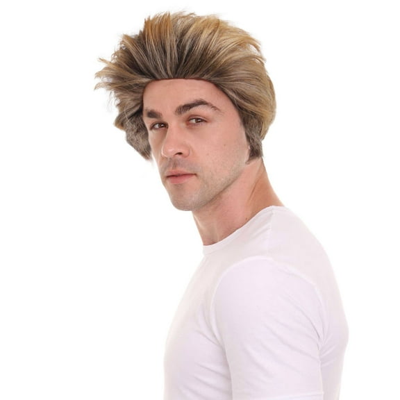 HPO Adult Men"s Wrestler Wig | Brown Colour Cosplay Halloween Wigs