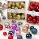 thumbnail image 5 of 3/4/5cm 44pcs Christmas Ball Ornaments Christmas Tree Party Decoration New Year Christmas Spheres Pendant 2024, 5 of 5