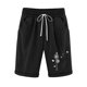 thumbnail image 1 of Puntoco Pantalones cortos de algodón para mujer Pantalones cortos de béisbol con cintura elástica y cordón estampado para mujer, 1 of 2
