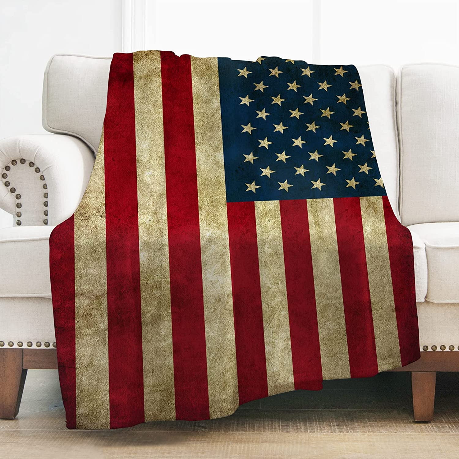 G Dake Us Flag Blanket Soft Comfort American Print Blanket For Bed