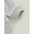 thumbnail image 6 of Bagilaanoe Toddler Baby Girl Boy Casual Sweatshirt Long Sleeve Letter Print Pullover 6M 12M 18M 24M 3T Kids Loose Tee Tops, 6 of 9