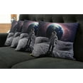 thumbnail image 2 of Ambesonne Space Throw Pillow Cover 4 Pack, Brace Astronaut Cosmos, 20", Grey Magenta, 2 of 6