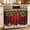 Dark Red Grass Green White, variant on Navy Blue Boho Oven Skirt Curtain 27"Wx20"L, Waterproof Ruffled Stove Cover Skirt with 8 Ribbon Ties, Ethnic Art Geometric Southwestern Decorative Oven Door Curtain for Kitchen Dishwasher Cabinet