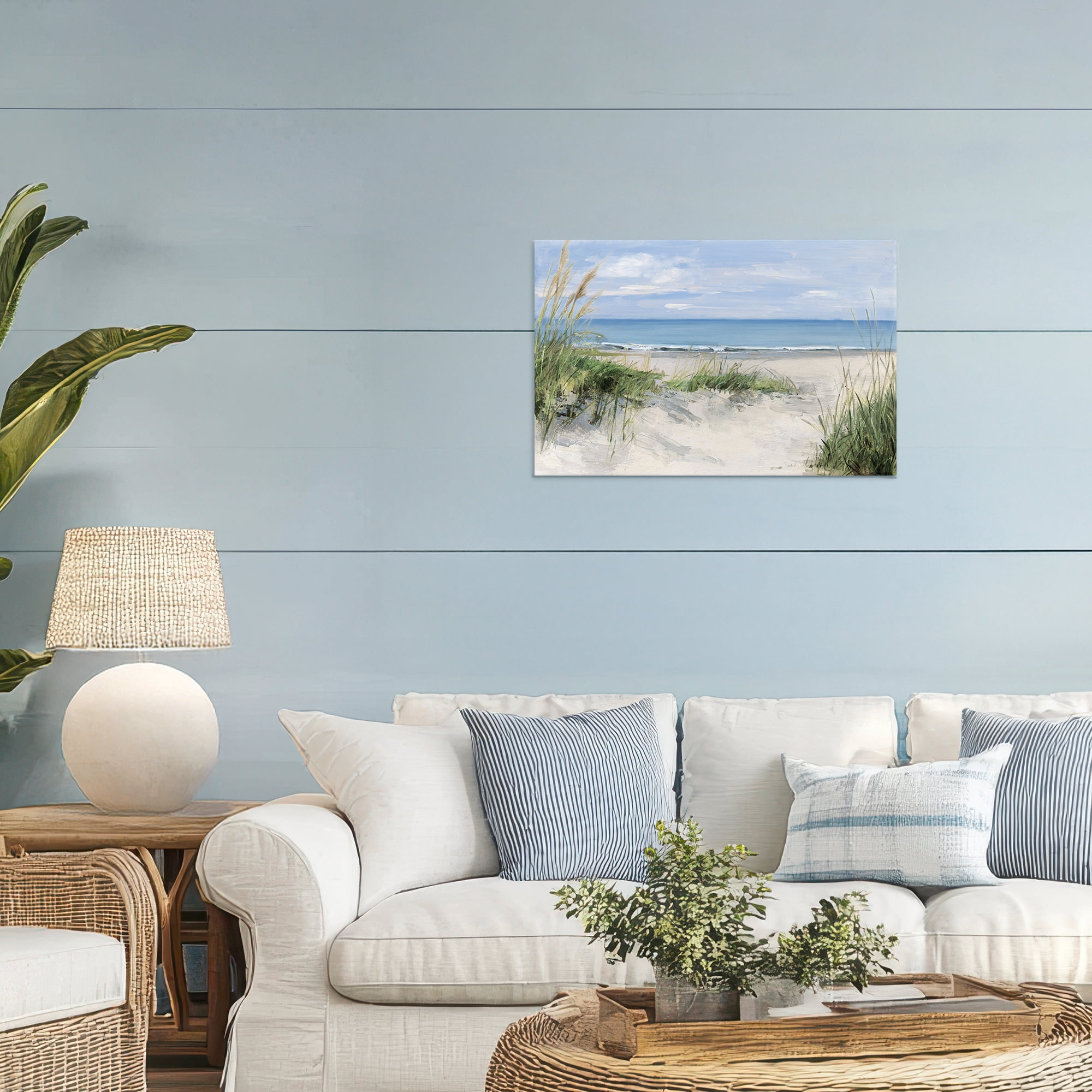 Stupell Industries Tall Grasses by Beach Coast Canvas Wall Art, design by Sally Swatland