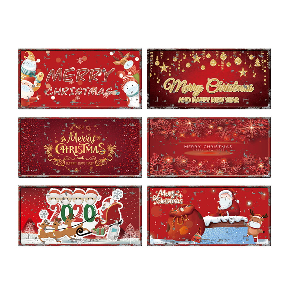 Christmas Party Home Window Sticker DIY Decal Self Clings Ornaments 