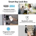 Smart Key Lock Box, Bluetooth Fingerprint Lock Box with APP Control