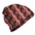 thumbnail image 1 of Modern Unisex Beanie, Colorful Wavy Mosaic, Hiking Outdoors, Multicolor, by Ambesonne, 1 of 1