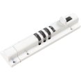 thumbnail image 1 of HUGFEGWE Password Barrel Bolt Lock 3 Digit Combination Keyless Sliding Door Latch with One-Way Screws White U2536-16308, 1 of 6