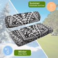 thumbnail image 5 of HUIACONG Retro Pattern Golf Cart Seat Covers Towel Blanket, Protect Your Golf Carts Keep Seat Comfortable and Cool Golf Cart Bench Seat Covers for 2-Person Seats, 5 of 7