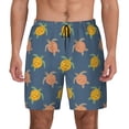 thumbnail image 3 of Uemuo Cute Turtle Pattern Mens Swim Trunks Quick Dry Board Shorts with Mesh Lining, Stretch Beach Shorts Quick Dry No-Chafing Board Shorts-, 3 of 9