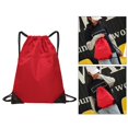 thumbnail image 2 of VONKY Sac à Cordonnet en Nylon Portable Sac de Sport de Plage Sac à Dos Sacs Pratiques et Polyvalents Rouge 1Set, 2 of 6