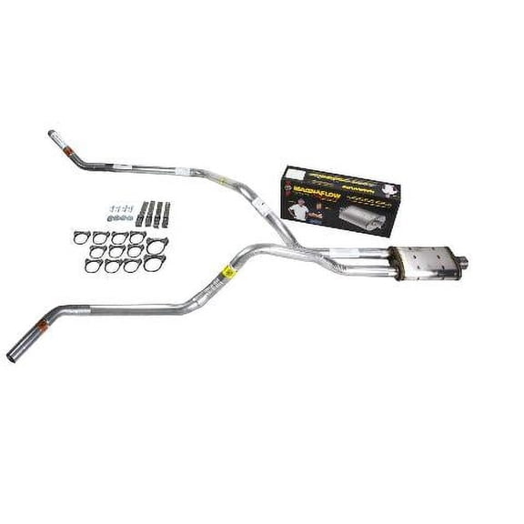 Silverado 07-13 dual exhaust 2.5 pipe Magnaflow Corner exit