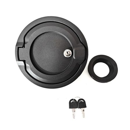 Car Protective Locking Fuel Gas Tanks Caps Door Cover With Keys For JLU 2018-2023 Enhancing Security Auto Exterior Part