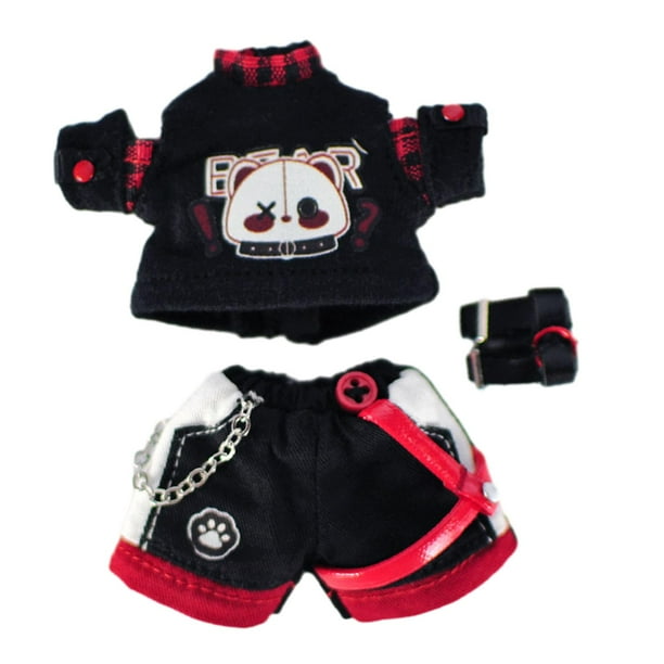 Ropa para muñeca bebé 1:12 Hugo Vestido Negro