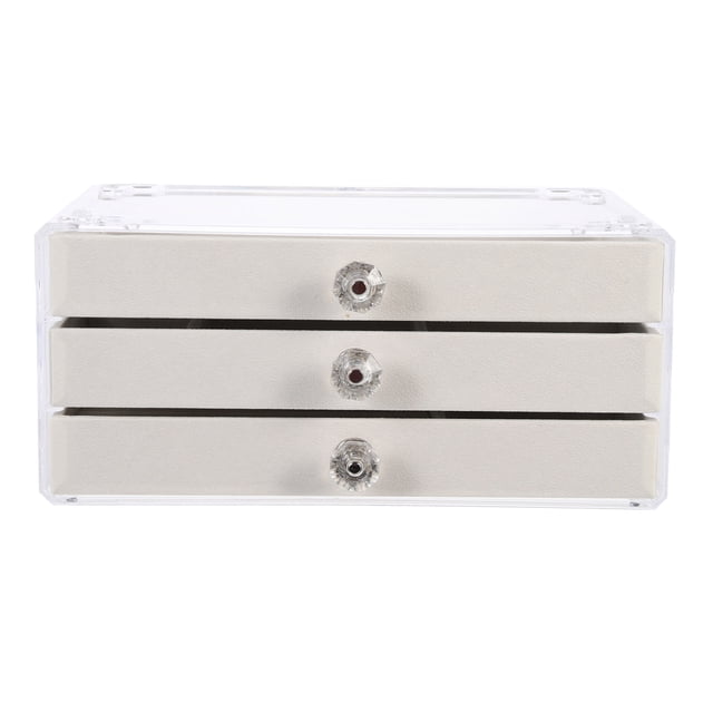 SHISUYAN Decorative Jewelry Storage Box Earrings Box Desktop Necklace Bracelet Organizer