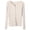 Beige, variant on Women's Solid Color Ribbed Slim Fit Button Front Long Sleeve Knit Cardigan Sweater, Lightweight Rib-Knit Slimming Soft Comfy Versatile Outerwear Top for Casual Daily Wear Beige