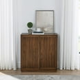 thumbnail image 2 of M optimized Sideboard Buffet Cabinet with 2 Sliding Doors Wood Decorative Strips, for Living Room, 2 of 9
