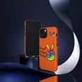 thumbnail image 2 of Good Vibes Only Orange Tough iPhone 15 Case-iPhone 14-iPhone Case-iPhone, 2 of 2