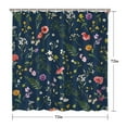 thumbnail image 5 of Waterproof Beautiful Colorful Floral Shower Curtain 72x72 Inch Boho Style Polyester Unique Shower Curtain for Bathroom Hotel Home Decor with 12 Plastic Hooks, 5 of 5