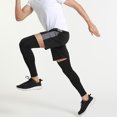 thumbnail image 4 of 1 Pce Genouillère Tissu Doux Absorbant la Sueur Manchon de Jambe Élastique Soutien Extensible pour Course, 4 of 7