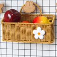 thumbnail image 3 of Xmarks Wall Hanging Baskets Woven Hanging Basket Boho Style Fruit Basket Storage Baskets for Organizing Home Kitchen Garden Plants Hanging Decoration, 3 of 7