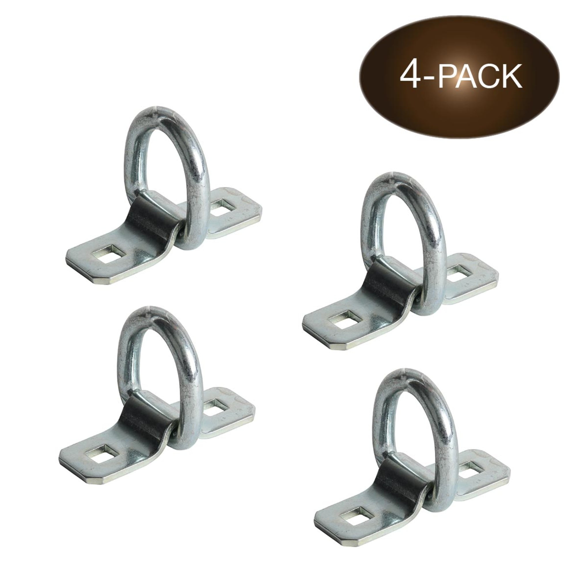"DRing TieDown Anchor, 3/8"" Strong Steel D Ring for Loads on