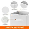 thumbnail image 3 of Lifewit 11 Inch Storage Cubes, 8 Packs Cube Storage Bins, Foldable Fabric Bins, Multi-color Organizers Decorative Organizing Baskets for Shelves for Closet, Utility Room, Storage Room, White, 3 of 7