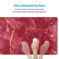 thumbnail image 5 of Balery Abstract Red Marble Mouse Pad ,15.8x29.5 In Large Gaming Mouse Pad Desk Mat Long Non-Slip Rubber Stitched Edges,Waterproof Mousepad Desk Mat For Gamer Office Home, 5 of 9