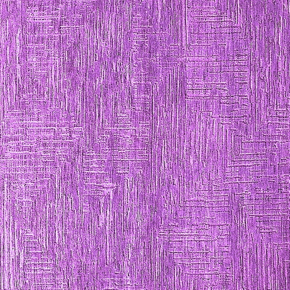 Ahgly Company Indoor Square Solid Purple Modern Area Rugs, 7' Square