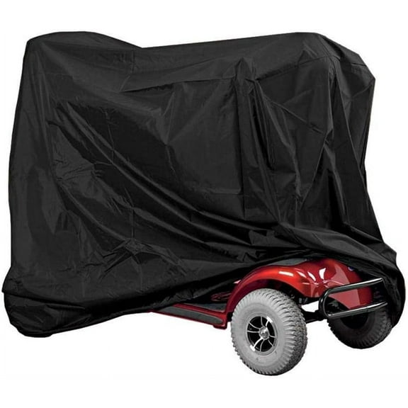 Tutuviw Mobility Scooter Cover Waterproof Mobility Scooter Cover 75"*28"*46" Heavy Duty Black Waterproof Scooter Cover  Anti-uv Wheelchair Storage Protects from Snow Rain Dust and Sun