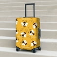 thumbnail image 6 of Fuzoiu Cute Bee Butterfly Yelllow Print Suitcase Cover,Washable Luggage Covers for Suitcase,Elastic Luggage Protector Cover,Scratch Resistant Travel Suitcase Covers-X-Large, 6 of 7
