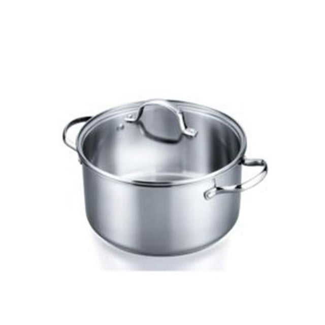 Stovetop Pro SP008-SS06ST 6 qt. Marmite et Couvercle en Acier Inoxydable - Argent