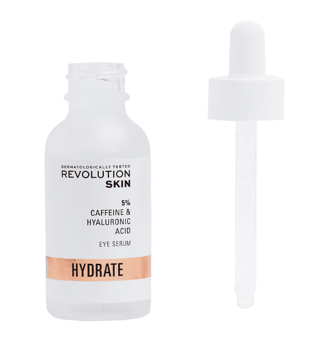 Revolution Skincare 5% Caffeine Solution Hyaluronic Acid Under Eye Serum, 1.01 fl oz