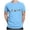 Sky Blue, variant on British Style Letter Print Round Neck Short Sleeve Casual T-Shirt for Men and Women Oversized T-shirts Short Sleeve Crewneck Casual Tops