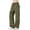 Army Green, variant on Hurxie Women's Cargo Pants Baggy Parachute Pants Joggers Y2k Trendy Stretchy High Waist Wide Leg Trousers with Pockets Khaki,M