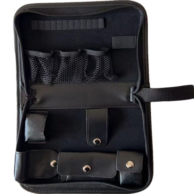 SITLJIN FAFAFA】Golf Tool Leather Bag, Golf Accessories Are Easy to Carry, Multi-Functional, Large Capacity Storage Leather Bag black