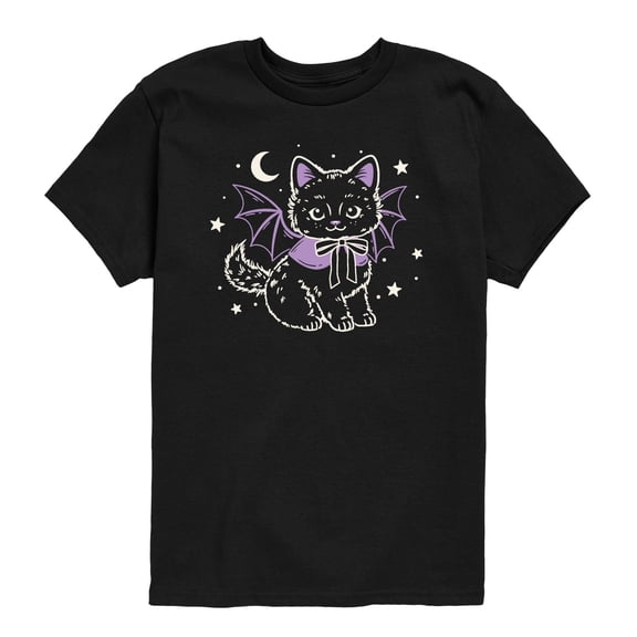 Instant Message - Halloween Cat Bat Toddler Short Sleeve Graphic T-Shirt