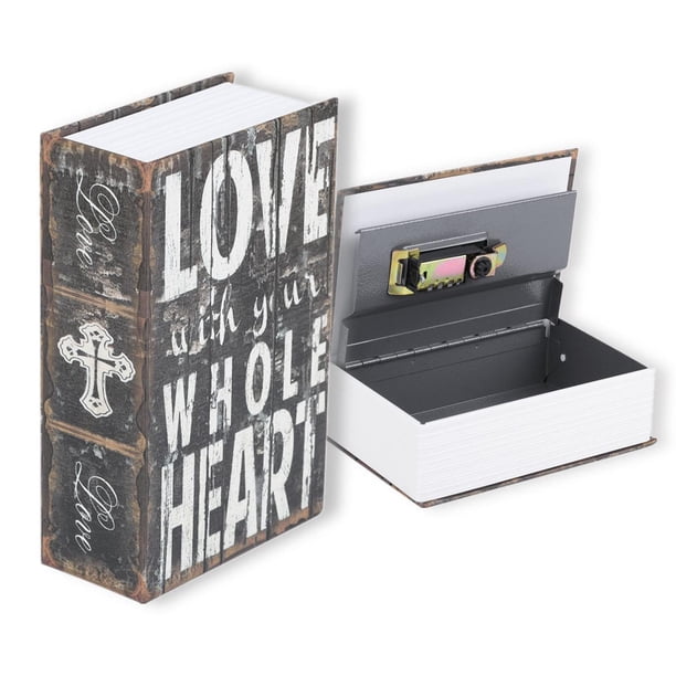 Caja Fuerte Portátil LOVE Oculta con Bloqueo de Contraseña para Dinero, Joyas y Documentos