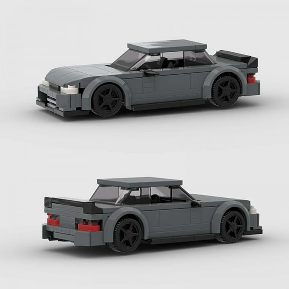 MOC Silvia s13 Brick Speed Champions Rally Racing Sports Car City Technical Vehicle Racer Building Blocks Education Toy For Boy