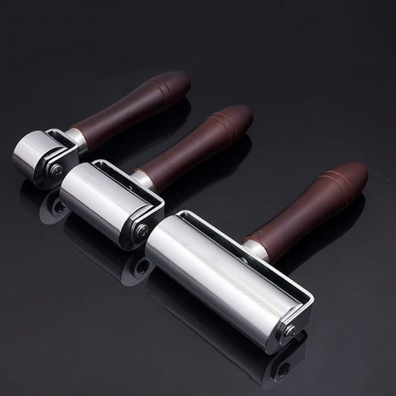 DECORNIJIA leathercraft roller Leather Roller Steel for Everyone Bonding during Leatherworking 1Pcs