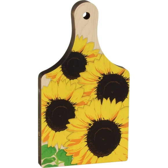 Tabla de cortar de 9.0 in con diseño de girasol, fabricada en EE. UU.