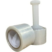 3" in. x 1000FT 80 Gauge 1 Roll Stretch Shrink Film Hand Wrap + Handle