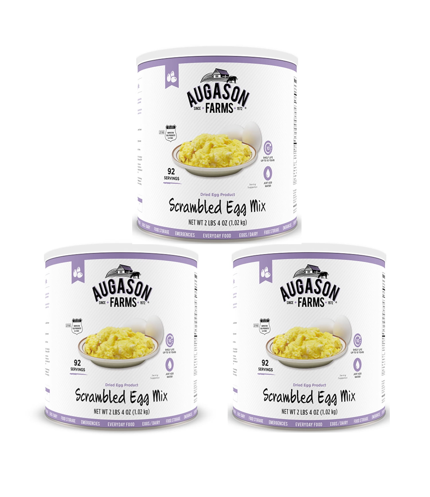 Augason Farms Freeze Dried Long Term Storage Emergency Food Dairy