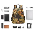 thumbnail image 4 of Balery Realistic Style Forest Dinosaur Mochila ligera para hombre y mujer: duradera e impermeable, ideal para la escuela, el trabajo, viajes y uso diario., 4 of 7